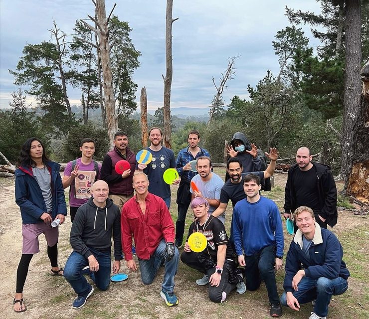 Summit group outdoors in the forest